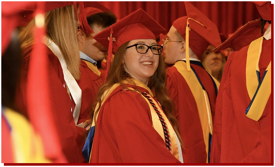 SUNY Stony Brook College of Business Convocation Graduates Sitting in their seats during the ceremony