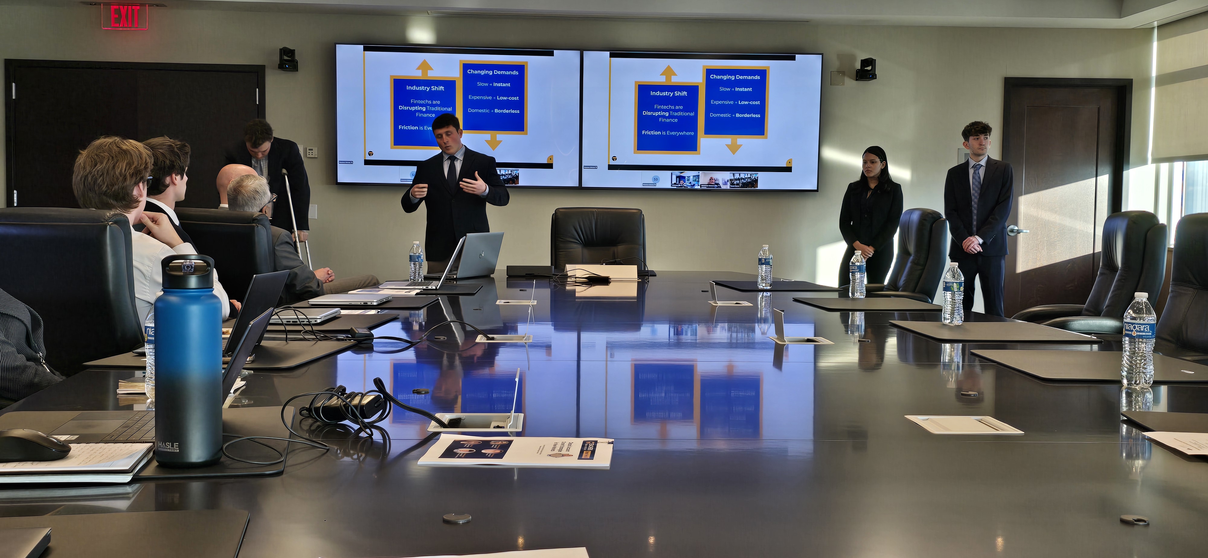 SUNY Stony Brook University College of Business Honors Students at Teachers Federal Credit Union HQ